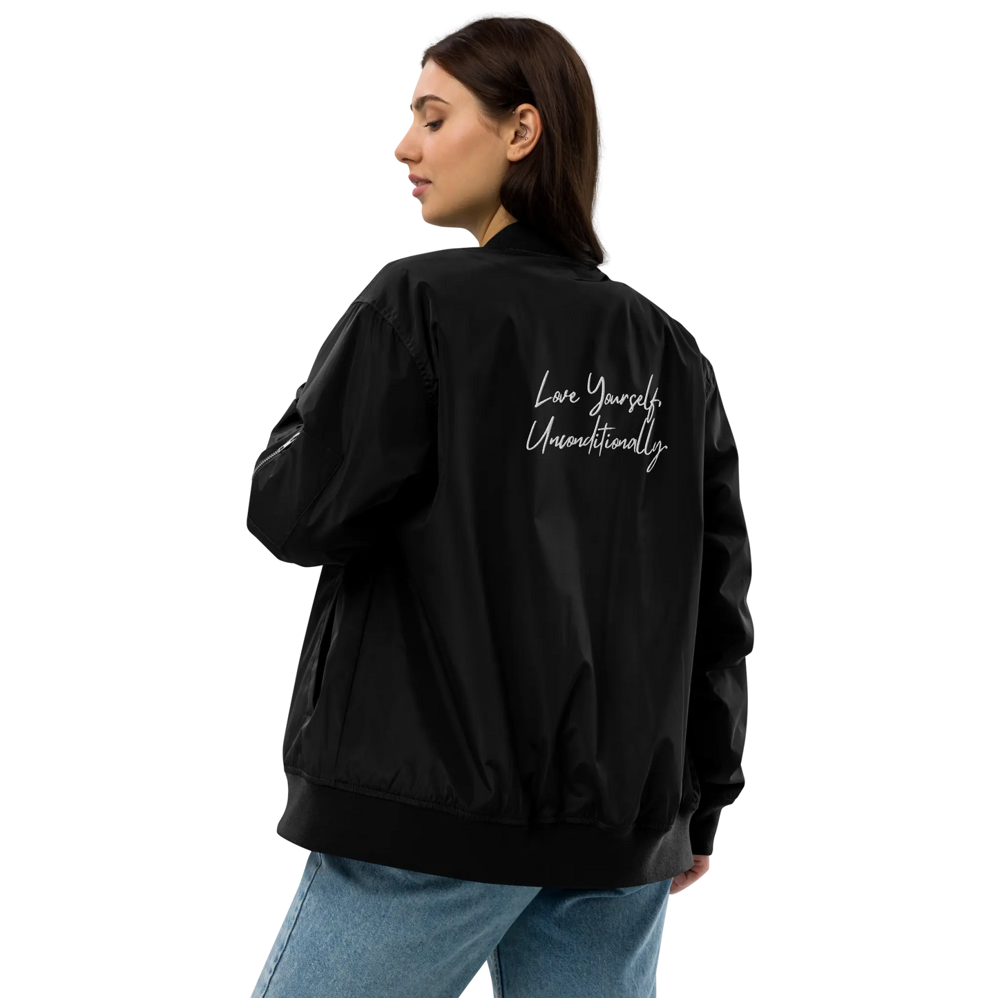 Premium Bomber Jacket Self Love Premium Recycled Bomber Jacket