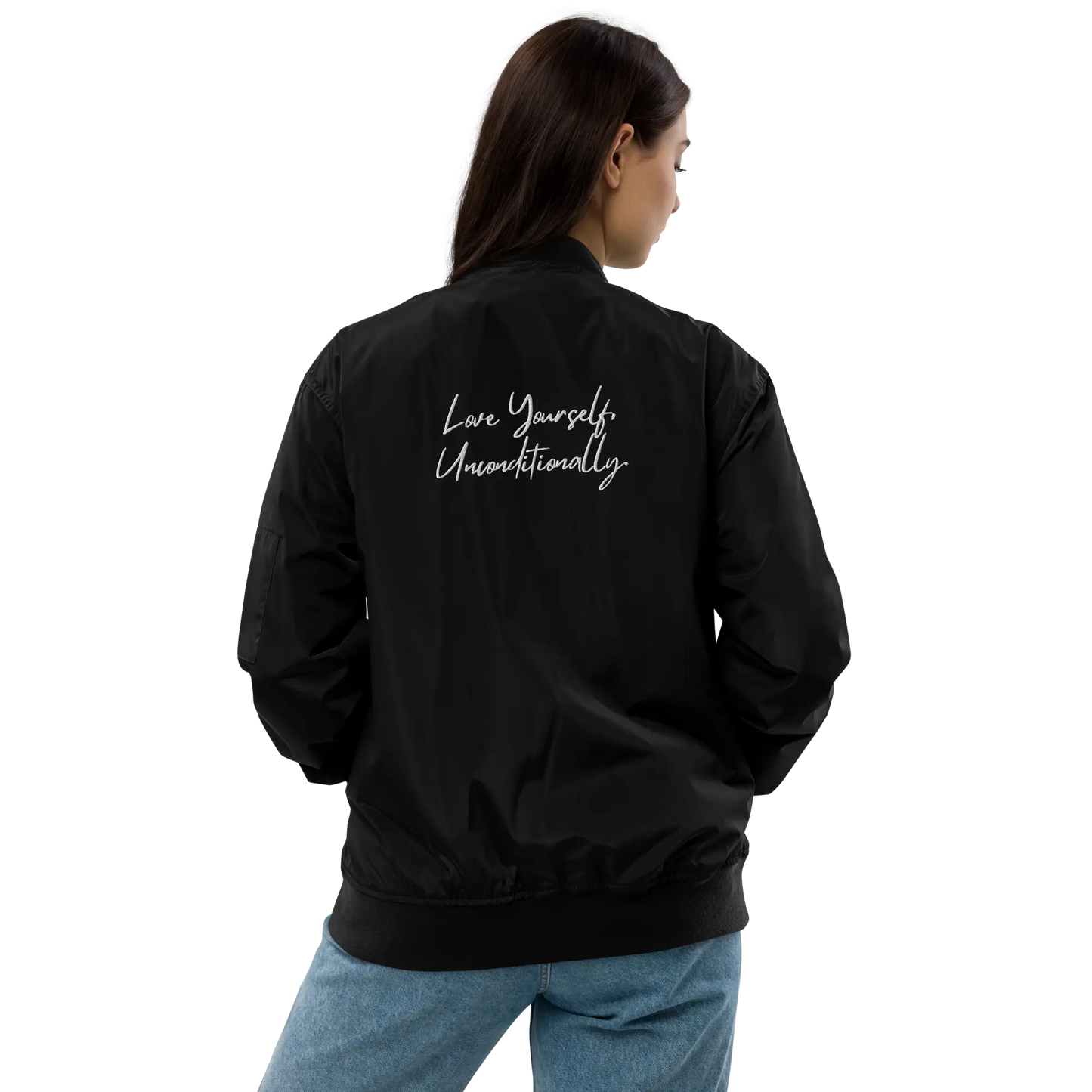 Premium Bomber Jacket Self Love Premium Recycled Bomber Jacket