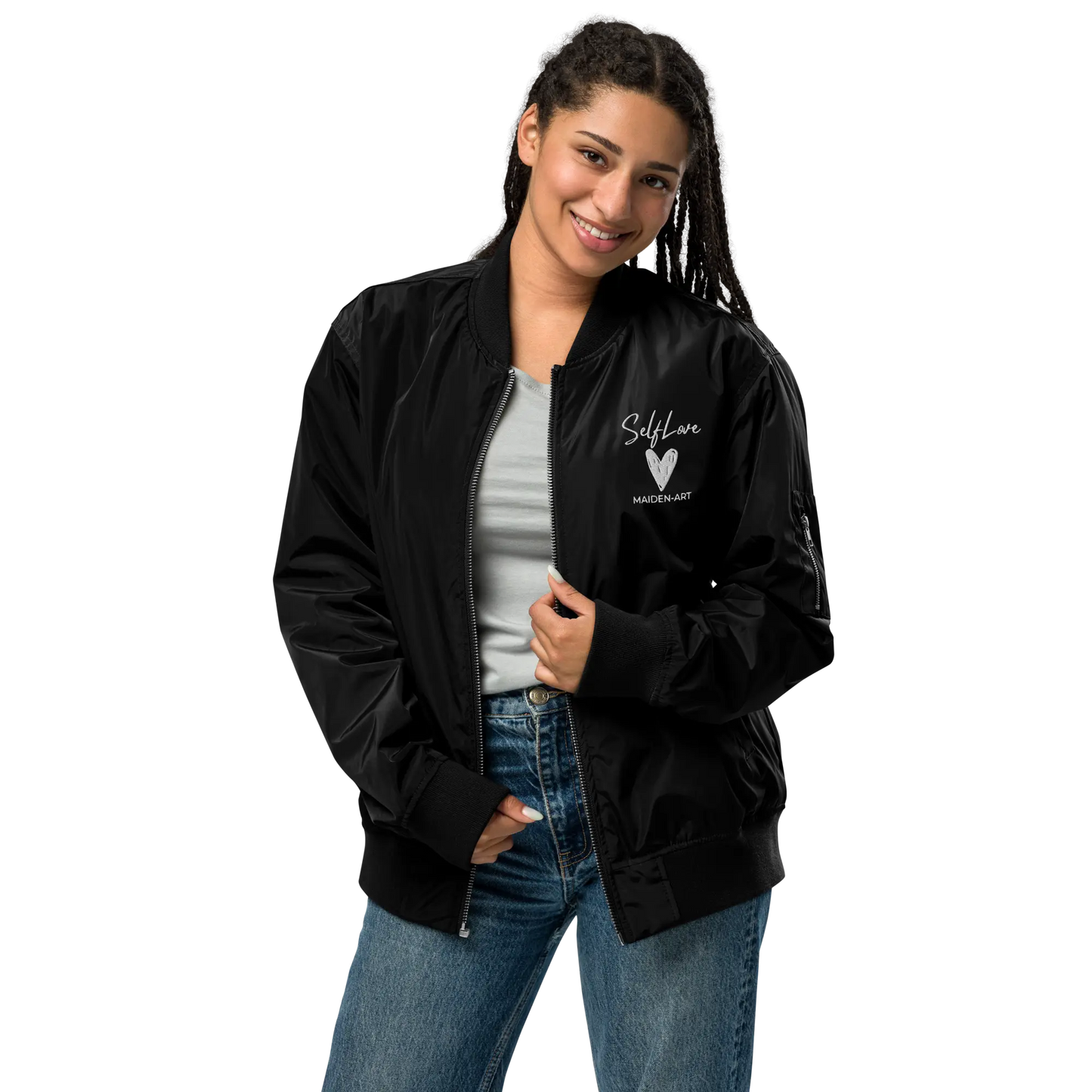 Premium Bomber Jacket Self Love Premium Recycled Bomber Jacket