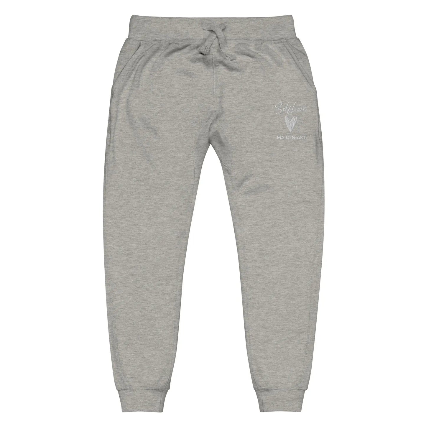 Self Love Unisex Fleece Sweatpants With Embroidery Fashion Sweatpants