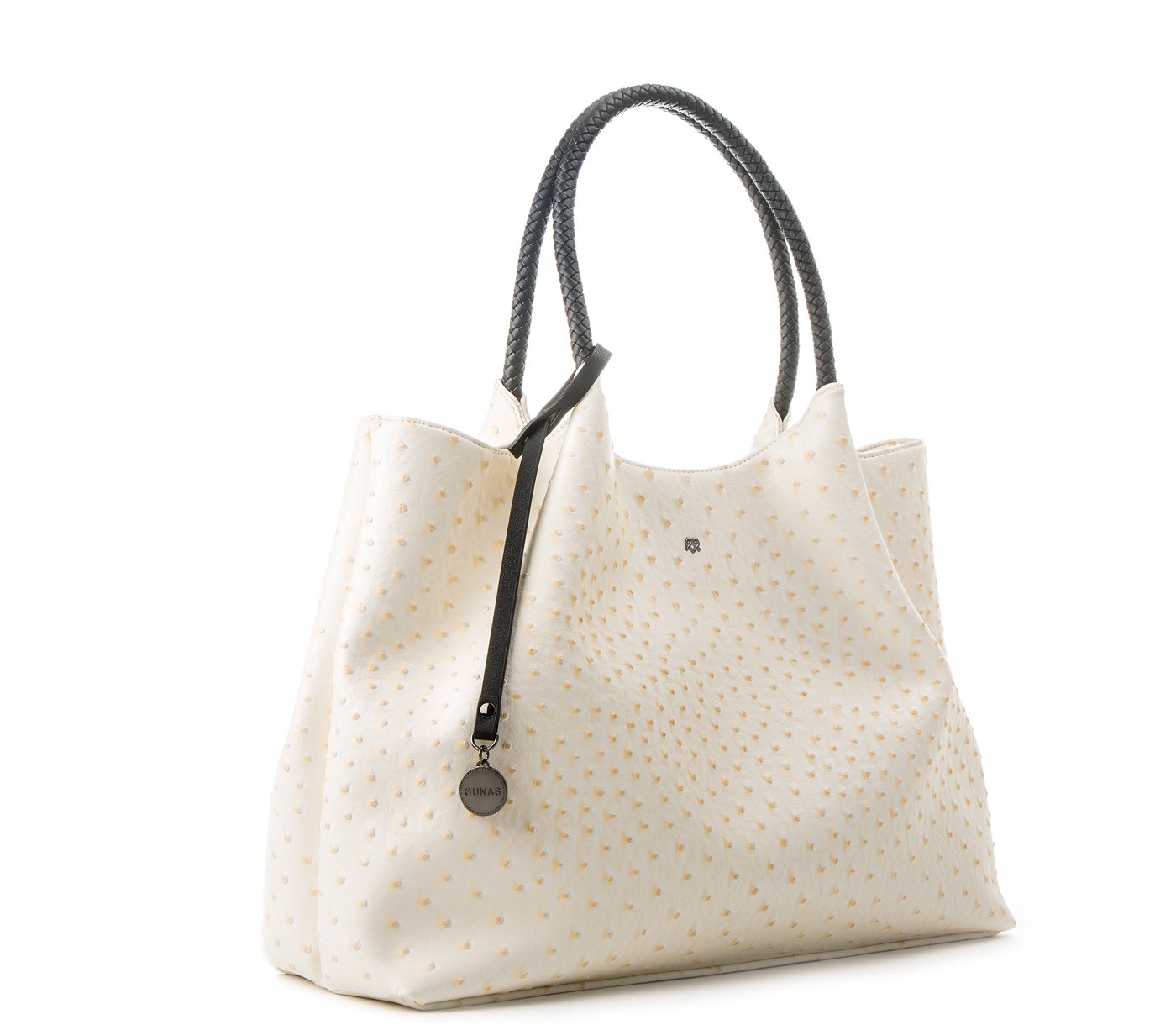 NAOMI - White Vegan Leather Tote Bag  | Ethically-Made